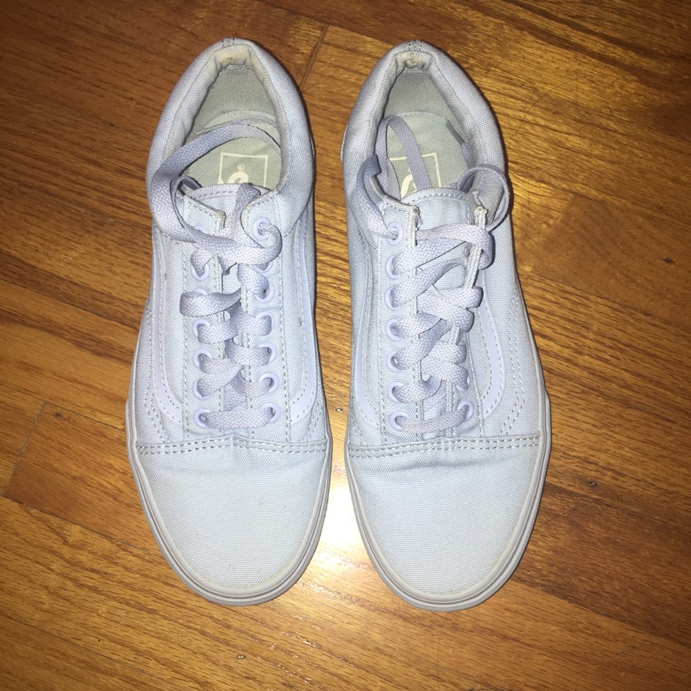 blue vans- monochrome